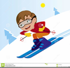 Downhill Skiing Clipart Image