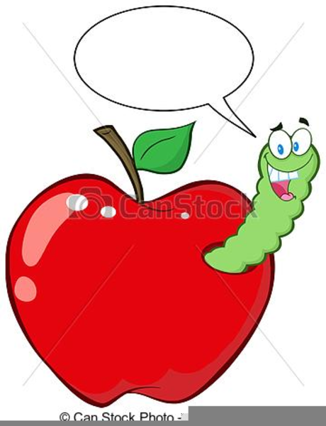 clipart apfel mit wurm  free images at clker  vector
