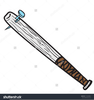 Baseball Bat Vector Clipart Image