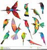 Origami Bird Clipart Image
