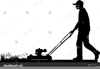 Clipart Of Lawn Mowing Image