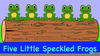 Little Speckled Frogs Clipart Image