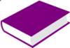 Purple Book Clip Art