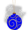 Blue Decorative Ornament Clip Art