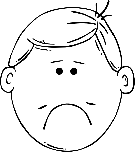 sad face coloring pages for kids - photo #12
