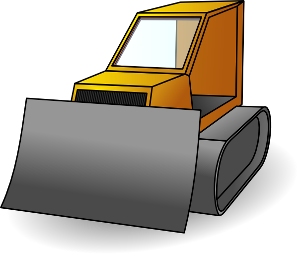 Bulldozer Clip Art at Clker.com - vector clip art online, royalty free