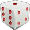 Red Dice Clip Art