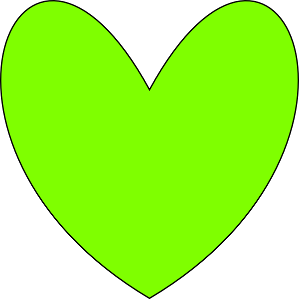 clipart green heart - photo #13