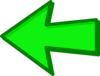 Green Arrow Green Left Clip Art
