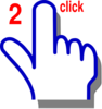 Finger Double Click Clip Art