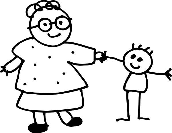 mother clipart black and white - photo #29