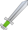 Green Sword Clip Art