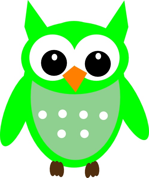 green owl clip art - photo #15