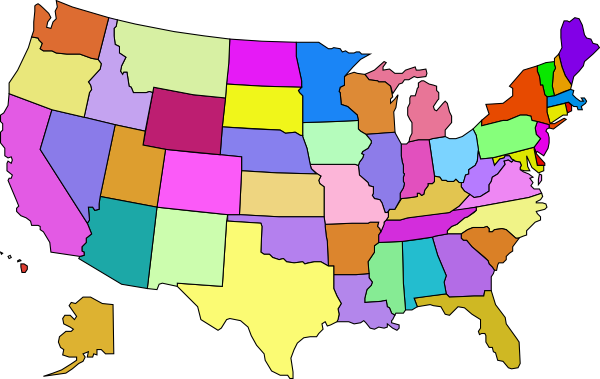 clip art us map free - photo #1