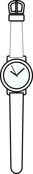 wrist watch clipart black and white - photo #40
