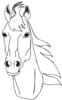 Horse Head Clip Art