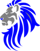 Blue Lion Clip Art