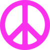 Peace Sign Pink Clip Art