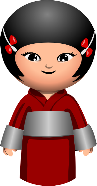 clipart japanese girl - photo #4