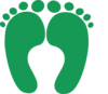 Green Happy Feet 04 Clip Art