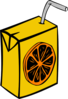 Juice Box Orange Clip Art
