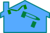 Blue House Clip Art