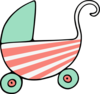 Mint Stroller Clip Art