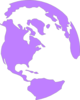 Globe Purple Clip Art