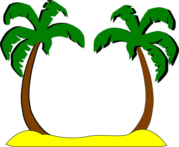 clipart palm tree beach - photo #26