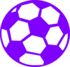 Purple Soccer Ball Clip Art