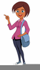 Lady With Purse Clipart Image