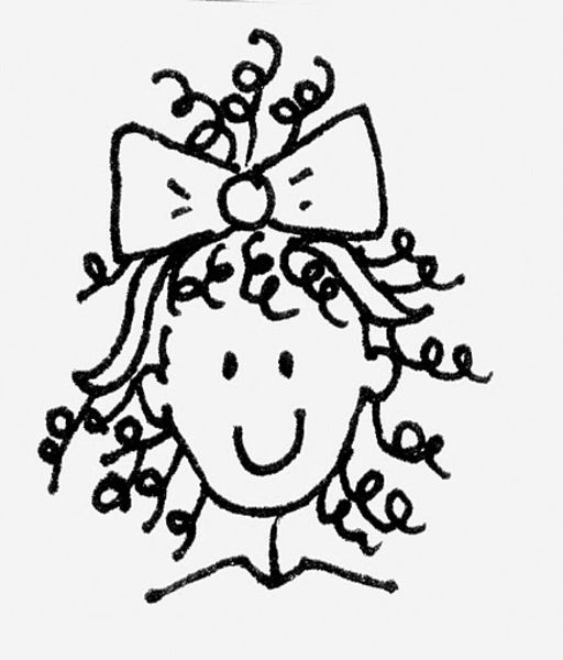 clip art curly hair girl - photo #10