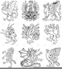 Heraldic Dragon Clipart Image