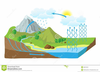Free Water Cycle Clipart Image