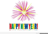 New Year Fireworks Clipart Image