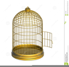Empty Bird Cage Clipart Image