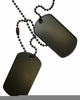 Military Dog Tag Clipart Image