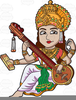 Goddess Saraswati Cliparts Image