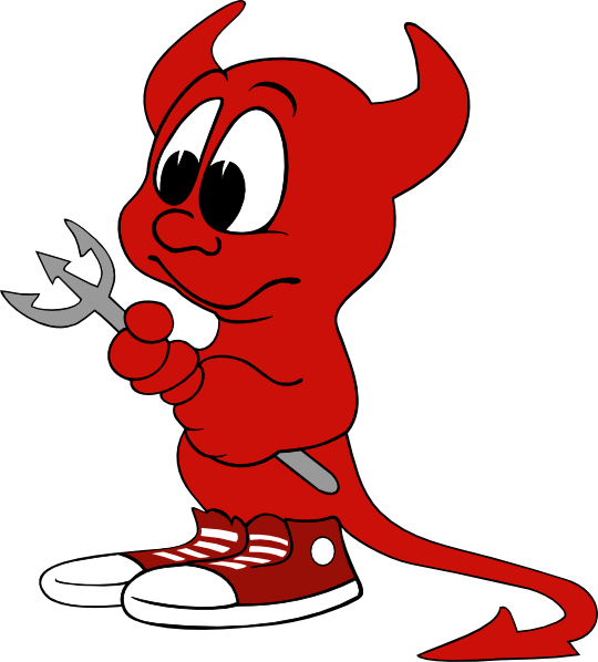 funny devil clipart - photo #1