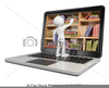 Virtual Library Clipart Image