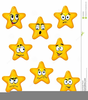 Smiley Stars Clipart Image