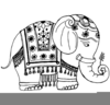 Indian Elephants Clipart Image