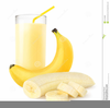 Banana Milkshake Clipart Image