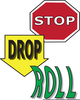 Stop Drop Roll Clipart Image