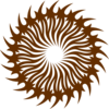 Captivating Designs Sun Logo Clip Art