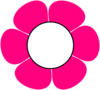 1 Pink  Flower Clip Art