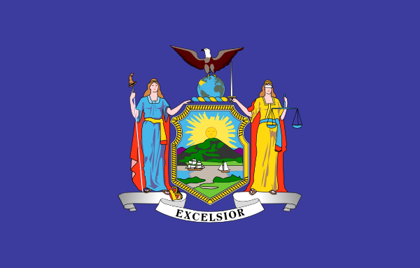 new york state flag outline. Us New-york State Flag clip