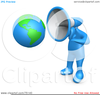 Person With Megaphone Clipart Image