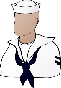 Faceless Sailor Clip Art