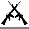 Crossing Rifles Clipart Image